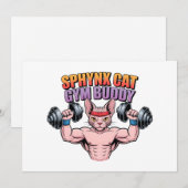 スフィンクス猫ジム仲間 筋肉質な漫画 シーズンカード (正面/裏面)