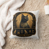 スフィンクス猫スローピロー古代エジプト装飾 クッション (ブランケット)