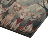 スフィンクス猫ハロウィン不気味 カッティングボード (角)