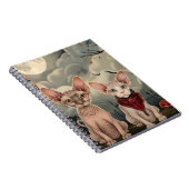 スフィンクス猫ハロウィン不気味 ノートブック (右側)