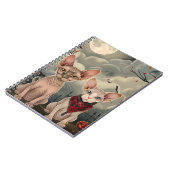 スフィンクス猫ハロウィン不気味 ノートブック (左側)