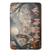 スフィンクス猫ハロウィン不気味 バスマット (正面縦)