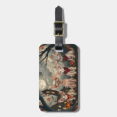 スフィンクス猫ハロウィン不気味 ラゲッジタグ (正面縦)