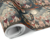 スフィンクス猫ハロウィン不気味 ラッピングペーパー (ロールコーナー)