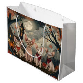 スフィンクス猫ハロウィン不気味 ラージペーパーバッグ (裏面アングル)