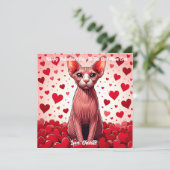 スフィンクス猫バレンタインデーパー シーズンカード (スタンド正面)