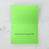 スフィンクス猫ホリーメリークリスマス シーズンカード (内部)