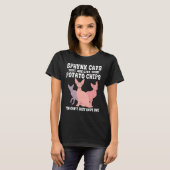 スフィンクス猫ポテトチップス愛好家ブリーダー愛猫家 Tシャツ (正面フル)
