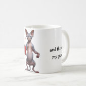 スフィンクス猫マグ コーヒーマグカップ (正面右)