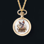スフィンクス猫ママ時計ネックレスジュエリー 腕時計<br><div class="desc">Sphynx Cat Mom Watch Necklaceジュエリーのヘアレス猫ママ。</div>