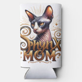 スフィンクス猫ママ母の日 スリム缶クーラー (裏面)