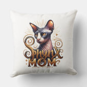 スフィンクス猫ママ 母の日 クッション (裏面)