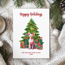 スフィンクス猫家族のクリスマス