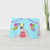 スフィンクス猫誕生日ホリデーカード カード (正面)