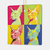 スフィンクス猫 セラミックオーナメント (左)