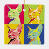 スフィンクス猫 セラミックオーナメント (裏面)