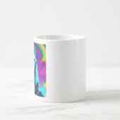 スフィンクス猫，通りアート，カラフル コーヒーマグカップ (中央)