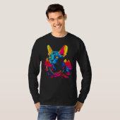 スフィンクス猫 Tシャツ (正面フル)
