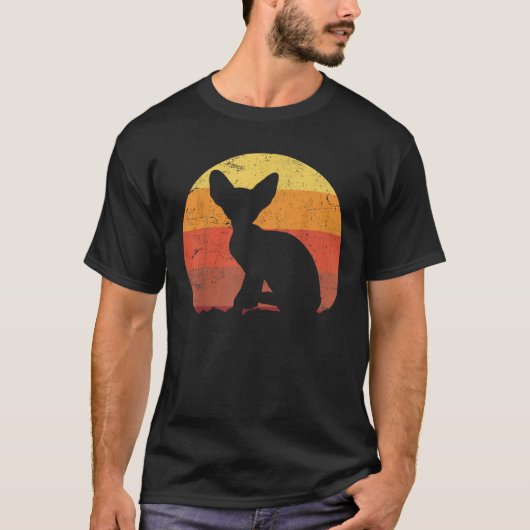 スフィンクス猫 Tシャツ (正面)