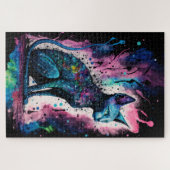 スフィンクス猫Iオリジナルアート ジグソーパズル (横)