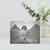 スフィンクス素晴らしとピラミッド, 1878 ポストカード (スタンド正面)