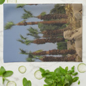 スフィンクス茶タオル通り キッチンタオル (折り畳み)