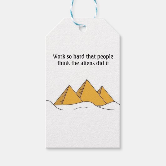 スフィンクス角錐反エジプトクフファローア ギフトタグ (正面)