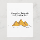 スフィンクス角錐反エジプトクフファローア ポストカード (正面)