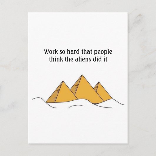 スフィンクス角錐反エジプトクフファローア ポストカード (正面)