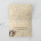 スフィンクス誕生日ガールキャットフェアリ カード (内部)