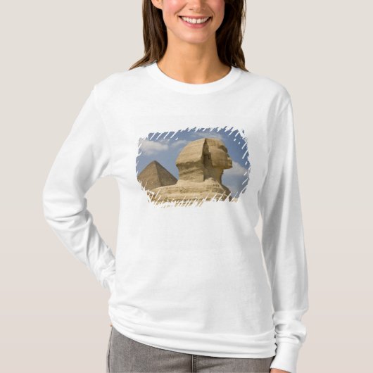スフィンクス、ギザ、エジプト・ギザ県 Tシャツ (正面)
