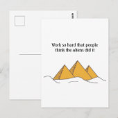 スフィンクス ピラミッド 古代エジプト クフ ファラオ ポストカード (正面/裏面)