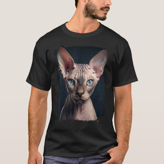 スフィンクス ヘアレス キャット Tシャツ (正面)