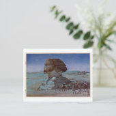 スフィンクス(夜)、スフィンクス（夜）、吉田博志、ウッドカット ポストカード (スタンド正面)