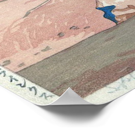 スフィンクス(昼)、スフィンクス(昼)、吉田博 ポスター (角)