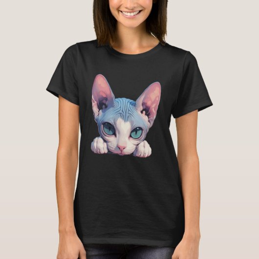 スフィンクス 猫 スフィンクス キャット Tシャツ (正面)