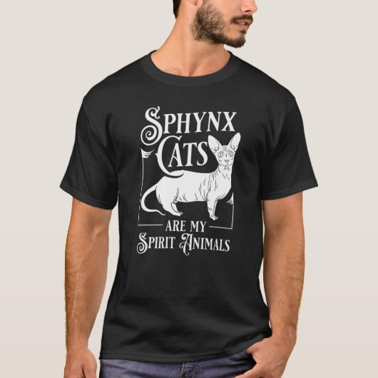 スフィンクス 猫 ヘアレス 子猫 エジプト Tシャツ (正面)