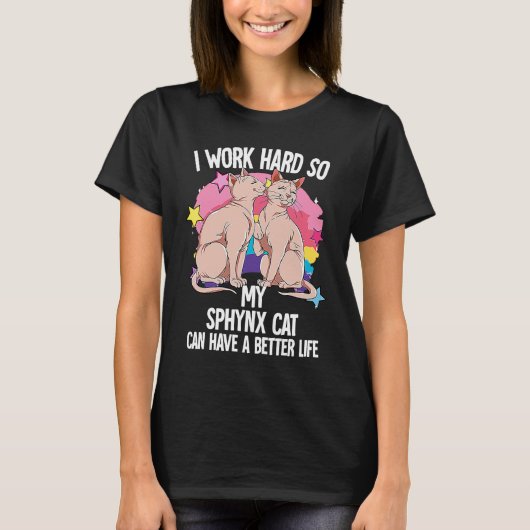 スフィンクス 猫 3 Tシャツ (正面)