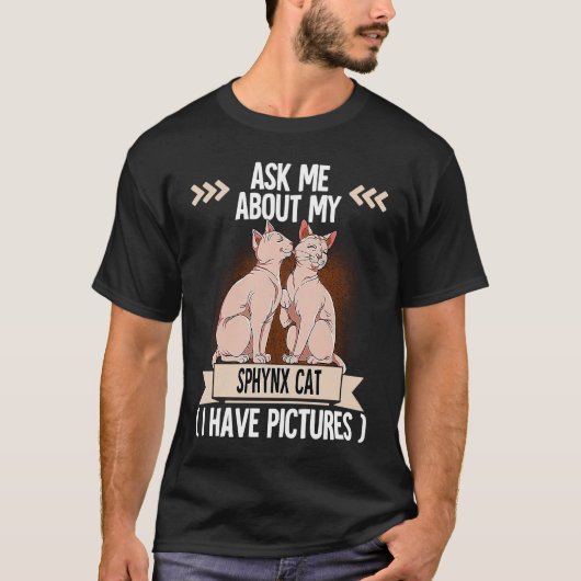 スフィンクス 猫 7 Tシャツ (正面)