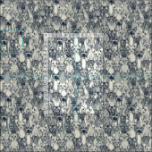 スフィンネコ·インジゴ·パール ファブリック (タイル)