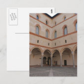 スフォルツァ城内部 - ミラノ, イタリア ポストカード (正面/裏面)