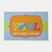 スプおもしろいラッシュマット、プールデコールを作りましょう ドアマット (正面)