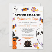 スプキー幽霊のよく出るブハウスハロウィーンbashパーティー 招待状 (正面)