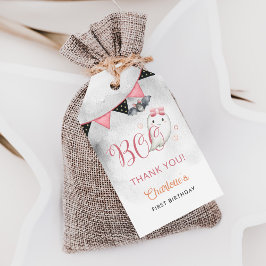 スプキー1人の女の子の最初の誕生日のお願い ギフトタグ