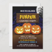 スプクトカキュラカンプキンカービングハローウィンパーティ 招待状 (正面)
