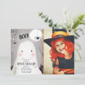 スプクトカキュラハロウィーン幽霊ブブスパイダー誕生日 招待状 (スタンド正面)