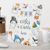 スプクトカキュラハロウィーン誕生日かわいい幽霊ボーイ 台座サイン (インサイチュ)