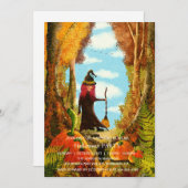 スプクトカキュラーダークカボンプキンウィッチハローウィンパーティ 招待状 (正面/裏面)