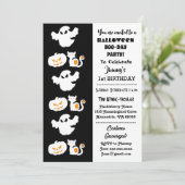 スプクトカキュラーハロウィーンカボチャBoo 1st Birthday 招待状 (スタンド正面)