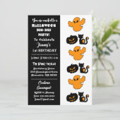 スプクトカキュラーハロウィーンカボチャBoo 1st Birthday 招待状 (スタンド正面)